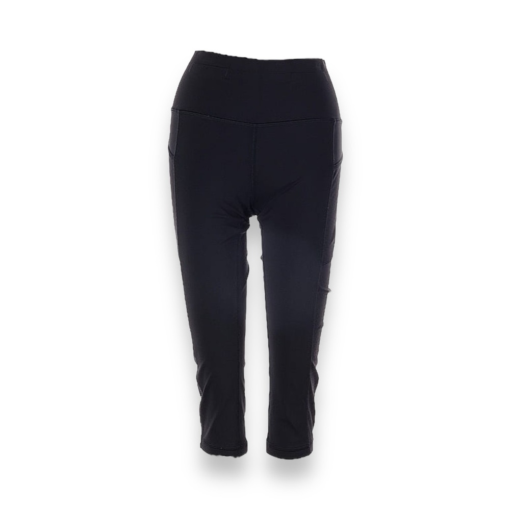 NWOT Lululemon Mind Over Miles Crop (17" ) Black size 4